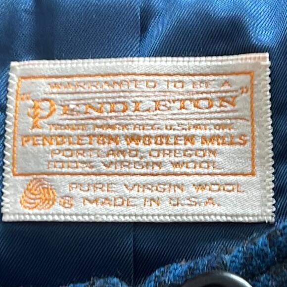 Pendleton Tweed Wool Office Career Suit Blazer Jacket Size 6 - Picture 6 of 9